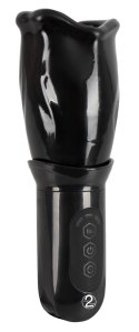 Stroker - Masturbator Z Obrotowym Rękawem W 4 Trybach Czarny Stroker