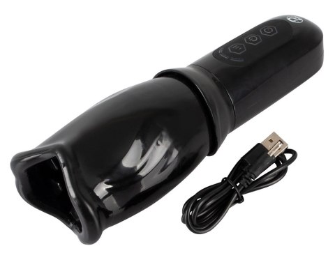 Stroker - Masturbator Z Obrotowym Rękawem W 4 Trybach Czarny Stroker Stroker - Masturbator Z Obrotowym Rękawem W 4 Trybach Czarny Stroker