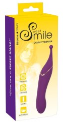 Sweet Smile - Dwustronny Wibrator Z 2 Silniczkami Do Stymulacji 18 Cm Sweet Smile