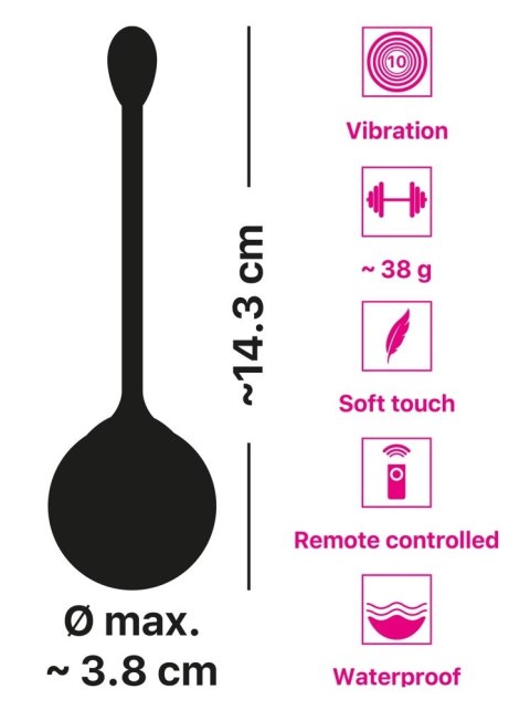 TPB - Kulka Gejszy Z 10 Trybami Wibracji I Pilotem Fioletowa Training Pleasure Balls TPB - Kulka Gejszy Z 10 Trybami Wibracji I Pilotem Fioletowa Training Pleasure Balls