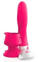 3some - Wibrator Deluxe Z Podstawą Ssącą 19cm Threesome