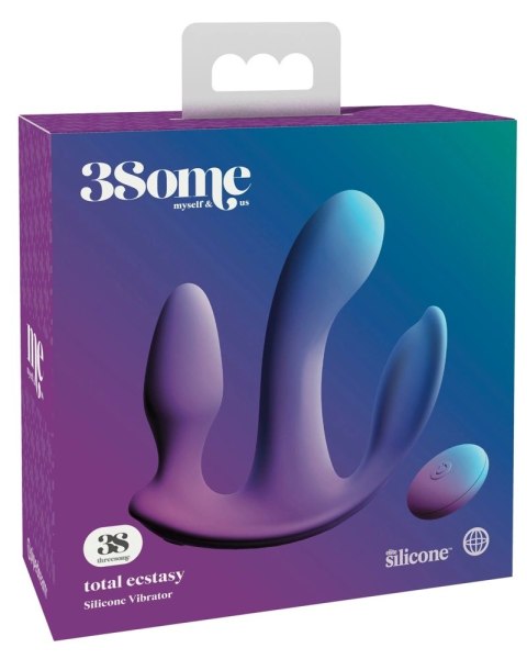 3some - Wibrator Do Potrójnej Stymulacji 10cm Threesome 3some - Wibrator Do Potrójnej Stymulacji 10cm Threesome