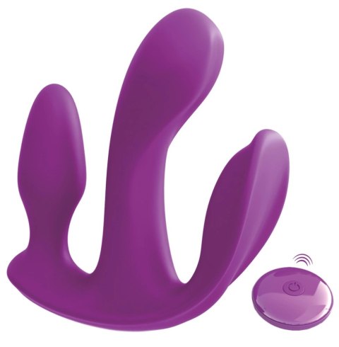 3some - Wibrator Do Potrójnej Stymulacji 10cm Threesome 3some - Wibrator Do Potrójnej Stymulacji 10cm Threesome