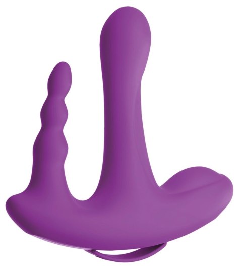 3some - Wibrator Do Potrójnej Stymulacji 18cm Threesome 3some - Wibrator Do Potrójnej Stymulacji 18cm Threesome