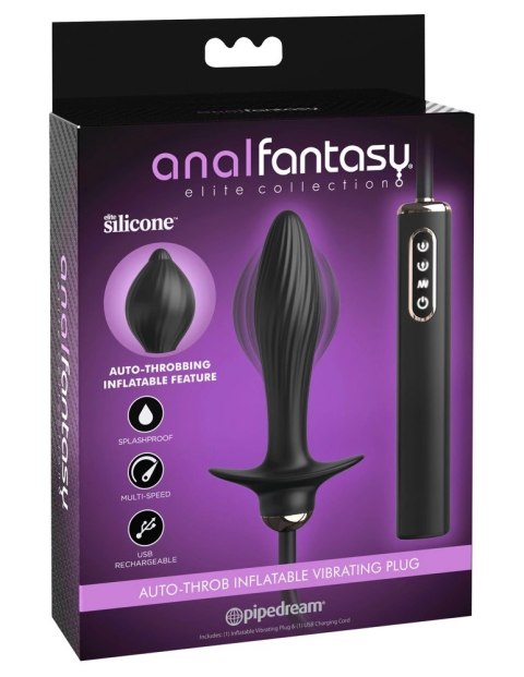 Anal Fantasy - Korek Analny Wibrujący Z Funkcją Pompowania Anal Fantasy Elite Anal Fantasy - Korek Analny Wibrujący Z Funkcją Pompowania Anal Fantasy Elite