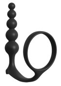 Anal Fantasy - Kulkowy Korek Analny Z Pierścieniem Na Penisa 12 Cm Analfantasy collection