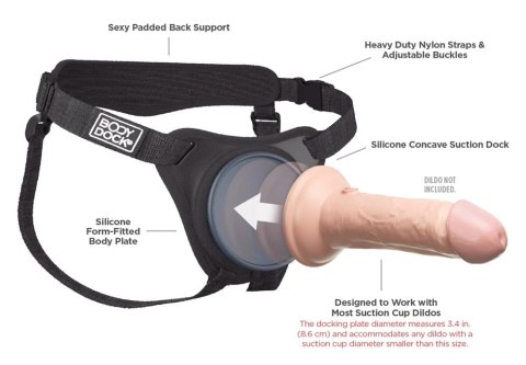 Body Dock Elite - Wygodna Uprząż Strap-On Od Pipedream Body Dock Body Dock Elite - Wygodna Uprząż Strap-On Od Pipedream Body Dock