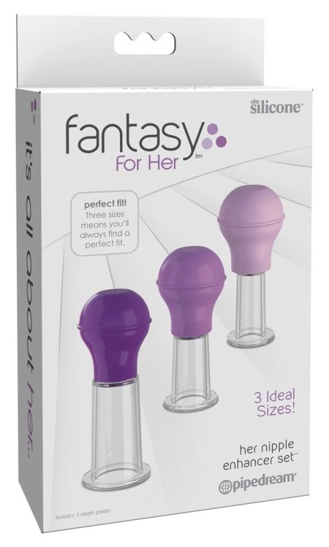 Fantasy For Her - Zestaw 3 Pomki Do Sutków Lub Łechtaczki Fantasy For Her Fantasy For Her - Zestaw 3 Pomki Do Sutków Lub Łechtaczki Fantasy For Her