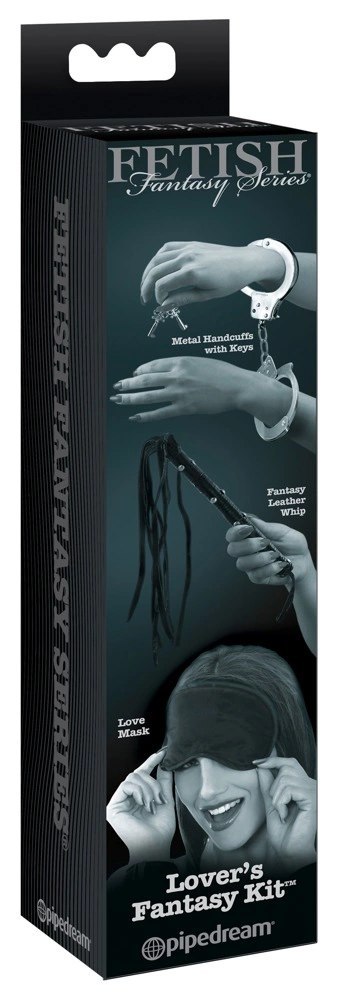 Fetish - 3-Częściowy Zestaw Bdsm Kajdanki Maska I Pejcz Czarny Fetish Fantasy Series Limited Edition Fetish - 3-Częściowy Zestaw Bdsm Kajdanki Maska I Pejcz Czarny Fetish Fantasy Series Limited Edition