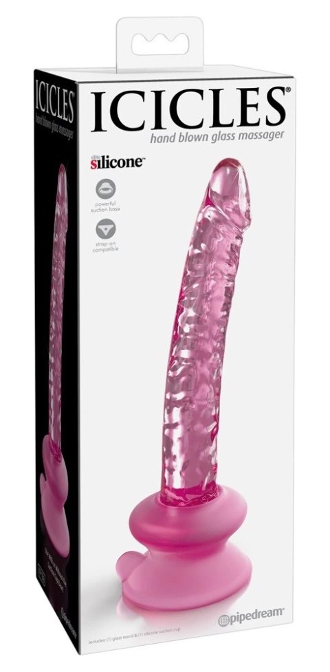 Icicles - Realistyczne Szklane Dildo Z Podstawką Icicles Icicles - Realistyczne Szklane Dildo Z Podstawką Icicles