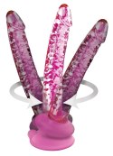 Icicles - Realistyczne Szklane Dildo Z Podstawką Icicles