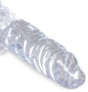 King Cock Clear - Dildo z jądrami King Cock Clear