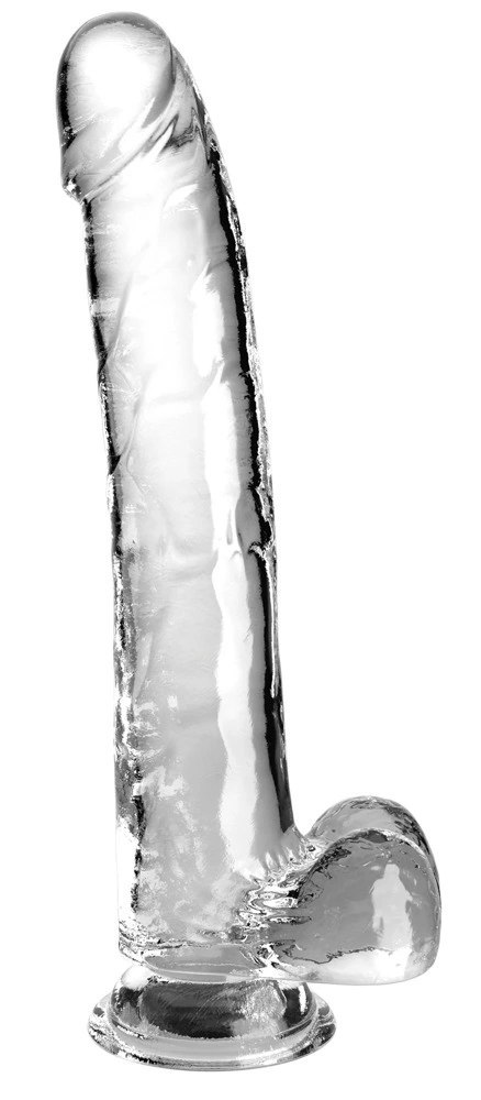 King Cock Clear - Realistyczne Dildo Z Jądrami I Przyssawką Przezroczyste 28 CM King Cock Clear King Cock Clear - Realistyczne Dildo Z Jądrami I Przyssawką Przezroczyste 28 CM King Cock Clear