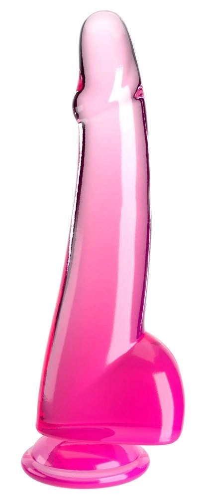 King Cock Clear - Realistyczne Dildo Z Jądrami I Przyssawką Przezroczyste-Różowe 25 CM King Cock Clear King Cock Clear - Realistyczne Dildo Z Jądrami I Przyssawką Przezroczyste-Różowe 25 CM King Cock Clear