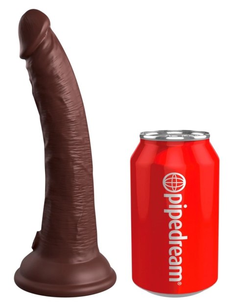 King Cock Elite - Realistyczne Silikonowe Dildo Z Przyssawką 18 CM Brązowy Kolor Skóry King Cock Elite King Cock Elite - Realistyczne Silikonowe Dildo Z Przyssawką 18 CM Brązowy Kolor Skóry King Cock Elite