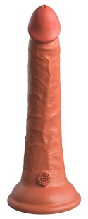 King Cock Elite - Realistyczne Silikonowe Dildo Z Przyssawką 18 CM Ciemny Kolor Skóry King Cock Elite