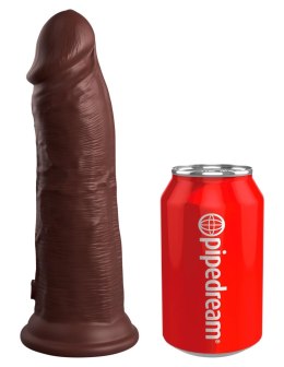 King Cock Elite - Realistyczne Silikonowe Dildo Z Przyssawką 20 CM Brązowy Kolor Skóry King Cock Elite