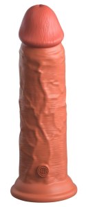 King Cock Elite - Realistyczne Silikonowe Dildo Z Przyssawką 20 CM Ciemny Kolor Skóry King Cock Elite