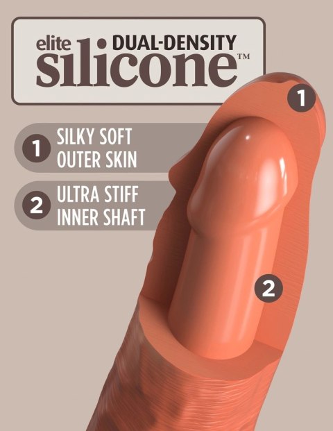 King Cock Elite - Realistyczne Silikonowe Dildo Z Przyssawką 20 CM Ciemny Kolor Skóry King Cock Elite King Cock Elite - Realistyczne Silikonowe Dildo Z Przyssawką 20 CM Ciemny Kolor Skóry King Cock Elite