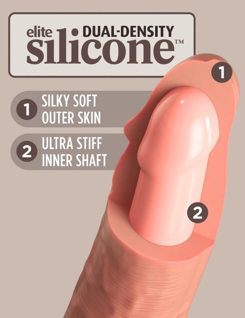 King Cock Elite - Realistyczne Silikonowe Dildo Z Przyssawką 25 CM Jasny Kolor Skóry King Cock Elite King Cock Elite - Realistyczne Silikonowe Dildo Z Przyssawką 25 CM Jasny Kolor Skóry King Cock Elite