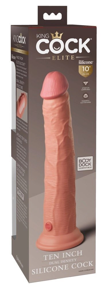 King Cock Elite - Realistyczne Silikonowe Dildo Z Przyssawką 25 CM Jasny Kolor Skóry King Cock Elite King Cock Elite - Realistyczne Silikonowe Dildo Z Przyssawką 25 CM Jasny Kolor Skóry King Cock Elite