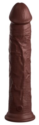 King Cock Elite - Realistyczne Silikonowe Dildo Z Przyssawką 28 CM Brązowy Kolor Skóry King Cock Elite