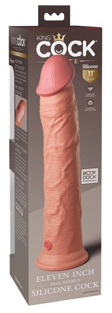King Cock Elite - Realistyczne Silikonowe Dildo Z Przyssawką 28 CM Jasny Kolor Skóry King Cock Elite King Cock Elite - Realistyczne Silikonowe Dildo Z Przyssawką 28 CM Jasny Kolor Skóry King Cock Elite
