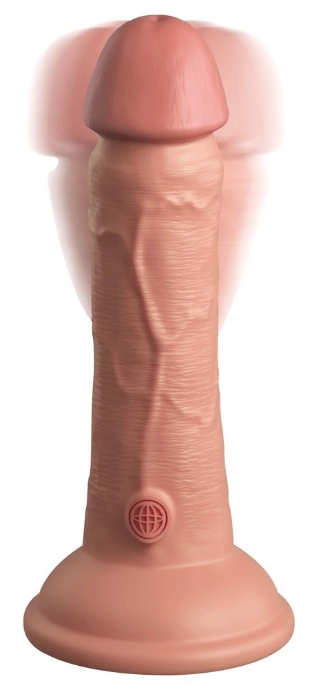 King Cock Elite - Realistyczny Silikonowy Wibrator Z Przyssawką 15 CM + Pilot Jasny Kolor Skóry King Cock Elite King Cock Elite - Realistyczny Silikonowy Wibrator Z Przyssawką 15 CM + Pilot Jasny Kolor Skóry King Cock Elite