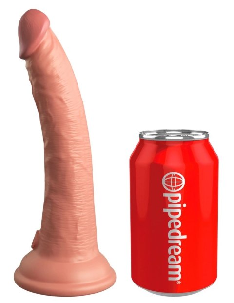 King Cock Elite - Realistyczny Silikonowy Wibrator Z Przyssawką 18 CM + Pilot Ciemny Kolor Skóry King Cock Elite King Cock Elite - Realistyczny Silikonowy Wibrator Z Przyssawką 18 CM + Pilot Ciemny Kolor Skóry King Cock Elite