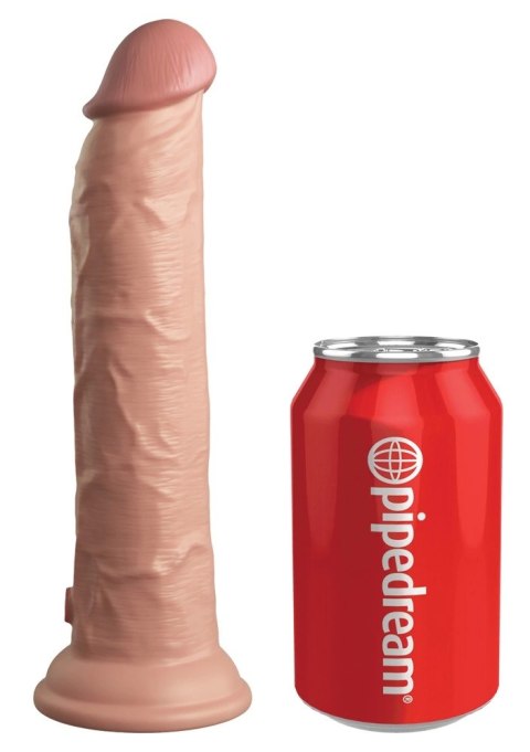 King Cock Elite - Realistyczny Silikonowy Wibrator Z Przyssawką 23 CM + Pilot Ciemny Kolor Skóry King Cock Elite King Cock Elite - Realistyczny Silikonowy Wibrator Z Przyssawką 23 CM + Pilot Ciemny Kolor Skóry King Cock Elite