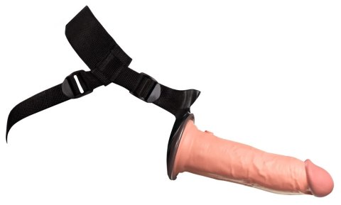 King Cock Elite - Uprząż Strap-On Z Realistycznym Dildo 20 CM Jasny Kolor Skóry + Pierścień Na Penisa Z Wahającymi Się Jądrami C King Cock Elite King Cock Elite - Uprząż Strap-On Z Realistycznym Dildo 20 CM Jasny Kolor Skóry + Pierścień Na Penisa Z Wahającymi Się Jądrami C King Cock Elite