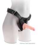 King Cock Plus - Realistyczne Dildo Z Jądrami I Przyssawką 13 CM Jasny Kolor Skóry King Cock Plus