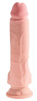 King Cock Plus - Realistyczne Dildo Z Jądrami I Przyssawką 23 CM Jasny Kolor Skóry King Cock Plus