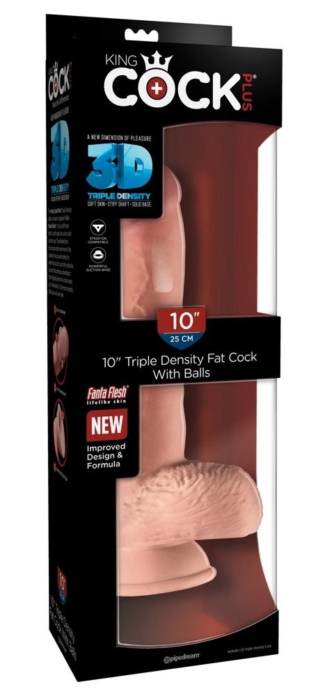 King Cock Plus - Realistyczne Dildo Z Jądrami I Przyssawką 25 CM Jasny Kolor Skóry King Cock Plus King Cock Plus - Realistyczne Dildo Z Jądrami I Przyssawką 25 CM Jasny Kolor Skóry King Cock Plus