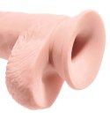 King Cock Plus - Realistyczne Dildo Z Jądrami I Przyssawką 25 CM Jasny Kolor Skóry King Cock Plus