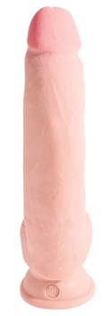 King Cock Plus - Realistyczne Dildo Z Jądrami I Przyssawką 25 CM Jasny Kolor Skóry King Cock Plus