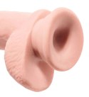 King Cock Plus - Realistyczne Dildo Z Jądrami I Przyssawką 25 CM Jasny Kolor Skóry King Cock Plus