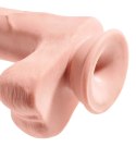 King Cock Plus - Realistyczne Dildo Z Jądrami I Przyssawką 30 CM Jasny Kolor Skóry King Cock Plus