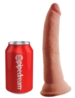 King Cock Plus - Realistyczne Naturalne Dildo Z Przyssawką 18 CM Ciemny Kolor Skóry King Cock Plus