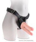 King Cock Plus - Realistyczne Podwójne Dildo Z Przyssawką 24 CM Jasny Kolor Skóry King Cock Plus