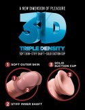 King Cock Plus - Realistyczne Podwójne Dildo Z Przyssawką 24 CM Jasny Kolor Skóry King Cock Plus