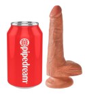 King Cock - Realistyczne Naturalne Dildo Z Przyssawką 15 CM Ciemny Kolor Skóry King Cock