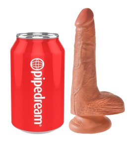King Cock - Realistyczne Naturalne Dildo Z Przyssawką 15 CM Ciemny Kolor Skóry King Cock