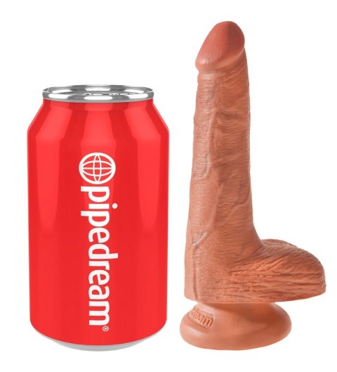 King Cock - Realistyczne Naturalne Dildo Z Przyssawką 15 CM Ciemny Kolor Skóry King Cock King Cock - Realistyczne Naturalne Dildo Z Przyssawką 15 CM Ciemny Kolor Skóry King Cock