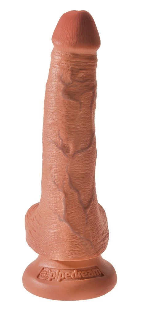 King Cock - Realistyczne Naturalne Dildo Z Przyssawką 15 CM Ciemny Kolor Skóry King Cock King Cock - Realistyczne Naturalne Dildo Z Przyssawką 15 CM Ciemny Kolor Skóry King Cock