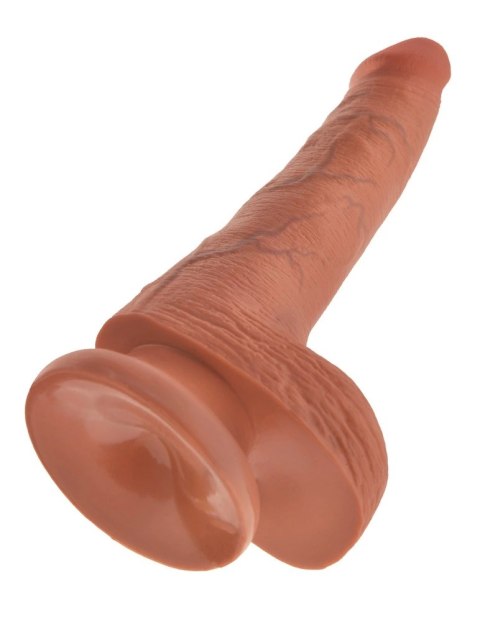 King Cock - Realistyczne Naturalne Dildo Z Przyssawką 15 CM Ciemny Kolor Skóry King Cock King Cock - Realistyczne Naturalne Dildo Z Przyssawką 15 CM Ciemny Kolor Skóry King Cock