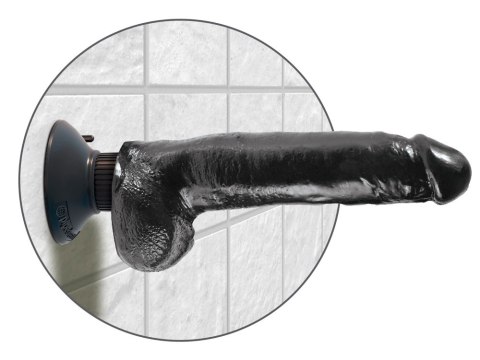 King Cock - Realistyczny Wibrator Z Jądrami I Przyssawką 23 CM Czarny King Cock King Cock - Realistyczny Wibrator Z Jądrami I Przyssawką 23 CM Czarny King Cock