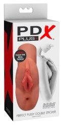PDX Plus - Masturbator Idealna Cipka 2 Otwory Karmel PDX Plus
