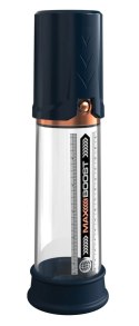 Pump Worx - Przezroczysta Pompka Do Penisa Z Potężnym Ssaniem Max Boost Blue Pump Worx