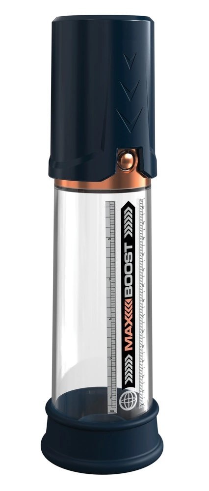 Pump Worx - Przezroczysta Pompka Do Penisa Z Potężnym Ssaniem Max Boost Blue Pump Worx Pump Worx - Przezroczysta Pompka Do Penisa Z Potężnym Ssaniem Max Boost Blue Pump Worx